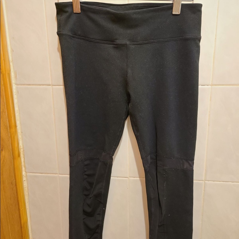 Black mesh Fabletics leggings size small